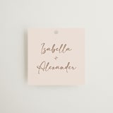 "Bella Bellissima" - Wedding Favor Tags in Blush by Ani Somi - Front