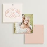"Bella Bellissima" - Wedding Favor Tags in Blush by Ani Somi - Back of Card Options