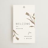 "Perennial" - Wedding Favor Tags in Cotton by Amy Kross - Front