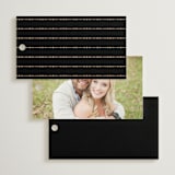 "Black Tie Affair" - Wedding Favor Tags in Onyx by Hooray Creative - Back of Card Options