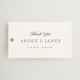 "Opulence" - Wedding Favor Tags in Pearl by Stacey Meacham - Front