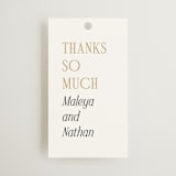 "Magazine" - Wedding Favor Tags in Lace by Kaydi Bishop - Front