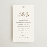 "Embrace" - Wedding Favor Tags in Cloudy by Jennifer Postorino - Front