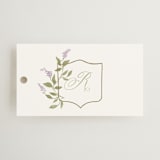 "Marmont" - Wedding Favor Tags in Lilac by Kristie Kern - Front