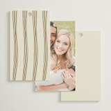 "All Tied Up" - Wedding Favor Tags in Champagne by Chris Griffith - Back of Card Options