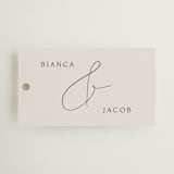"Eloquent" - Wedding Favor Tags in Ivory by Angela Thompson - Front