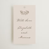 "Manuet" - Wedding Favor Tags in Vanilla by Petra Kern - Front