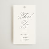"Formally" - Wedding Favor Tags in Mist by Sarah Brown - Front