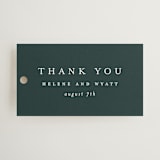 "Style and grace" - Wedding Favor Tags in Forest by Stacey Meacham - Front