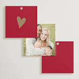 "Amore" - Wedding Favor Tags in Snow by Ani Somi - Back of Card Options