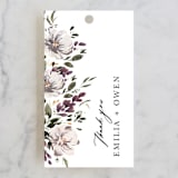 "iliya" - Wedding Favor Tags in Bordeaux by Itsy Belle Studio - Front