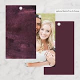 "iliya" - Wedding Favor Tags in Bordeaux by Itsy Belle Studio - Back of Card Options