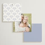 "Ocean Dreams" - Wedding Favor Tags in Pale Cerulean by Sabrin Deirani - Back of Card Options
