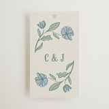 "Botanical" - Wedding Favor Tags in Garden by Kelly Watkins - Front