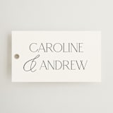 "Contemporary" - Wedding Favor Tags in Cotton by Vanessa Doyle - Front