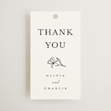 "Floral Cascade" - Wedding Favor Tags in Alpine by Pixel and Hank - Front