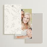 "Floral Cascade" - Wedding Favor Tags in Alpine by Pixel and Hank - Back of Card Options