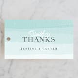 "Old Post Road" - Wedding Favor Tags in Sea Salt by Jennifer Wick - Front