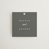 "raffiné" - Wedding Favor Tags in Obsidian by Benita Crandall - Front