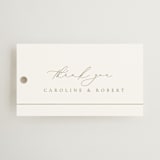 "London" - Wedding Favor Tags in Brass by Kelly Schmidt - Front