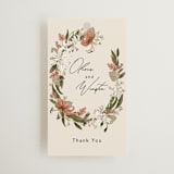 "Delicate" - Wedding Favor Tags in Terracotta by Susan Moyal - Front