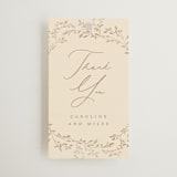 "Leafy Garland" - Wedding Favor Tags in Sand by Creo Study - Front