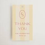 "palmetto" - Wedding Favor Tags in Lemon by Ellen Schlegelmilch - Front