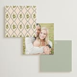 "Scripted" - Wedding Favor Tags in Emerald by Creo Study - Back of Card Options