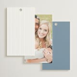 "Leighton" - Wedding Favor Tags in Lakeshore Blue by Jennifer Postorino - Back of Card Options