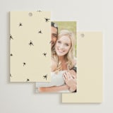 "Modern Love" - Wedding Favor Tags in Champagne by Helena Vitto - Back of Card Options