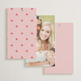 "The Bird Song" - Wedding Favor Tags in Peach by Helena Vitto - Back of Card Options