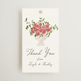 "Villa" - Wedding Favor Tags in Azalea by Everett Paper Goods - Front