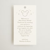 "Disney's Minimal Mickey Mouse" - Wedding Favor Tags in Celebration by Jennifer Postorino - Front