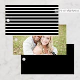 "At Last" - Wedding Favor Tags in Onyx by Lauren Chism - Back of Card Options