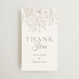 "Lace Trim" - Wedding Favor Tags in Cream by Kristen Smith - Front