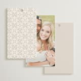 "Lace Trim" - Wedding Favor Tags in Cream by Kristen Smith - Back of Card Options