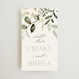 "Lovely" - Wedding Favor Tags in Moss by Petra Kern - Front