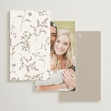 "Love Story" - Wedding Favor Tags in Mocha by Jennifer Postorino - Back of Card Options
