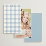 "Bow Frame" - Wedding Favor Tags in Lagoon by Leah Bisch - Back of Card Options