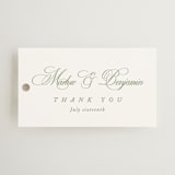 "Chic Script" - Wedding Favor Tags in Garden by Kelly Schmidt - Front