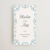 "Almafi" - Wedding Favor Tags in Cerulean by Itsy Belle Studio - Front