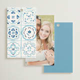 "Almafi" - Wedding Favor Tags in Cerulean by Itsy Belle Studio - Back of Card Options