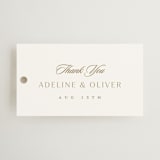 "Classic decorum" - Wedding Favor Tags in Golden by Stacey Meacham - Front