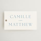 "Gwenyth" - Wedding Favor Tags in Neptune by Kristie Kern - Front