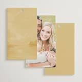"Silhouette" - Wedding Favor Tags in Sunrise by Lindsay Megahed - Back of Card Options