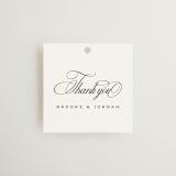 "Side by Side" - Wedding Favor Tags in Tuxedo by Orasie - Front