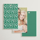"Palm Tree Crest" - Wedding Favor Tags in Palm by Erika Firm - Back of Card Options