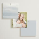 "Gilded Frame" - Wedding Favor Tags in Pearl by Nicole Walsh - Back of Card Options