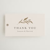 "Natural Monogram" - Wedding Favor Tags in Porcelain by Jennifer Postorino - Front