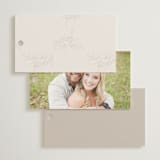"Natural Monogram" - Wedding Favor Tags in Porcelain by Jennifer Postorino - Back of Card Options